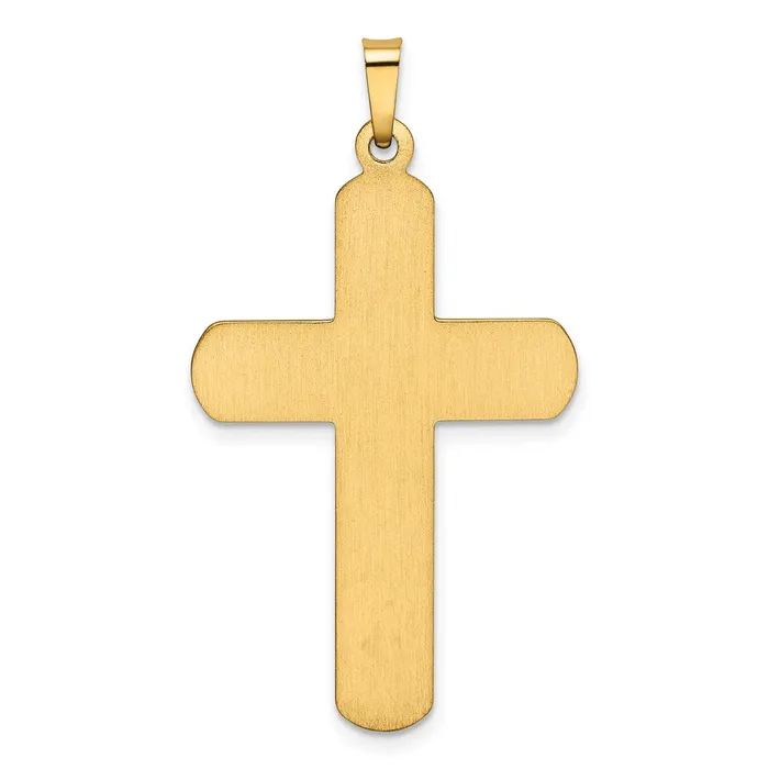 Goldia Necklaces 14k Yellow Gold Polished Latin Cross Pendant