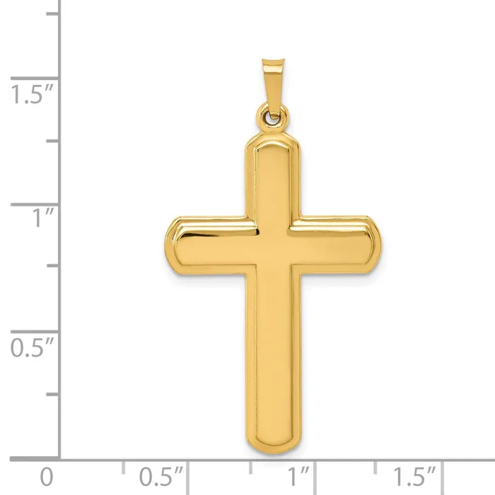 Goldia Necklaces 14k Yellow Gold Polished Latin Cross Pendant