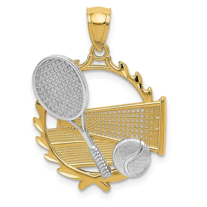 Goldia PreStyled Sets 14k Yellow Rhodium Gold Yellow wRhodium Tennis Pendant Goldia PreStyled Sets 14k Yellow Rhodium Gold Yellow wRhodium Tennis Pendant
