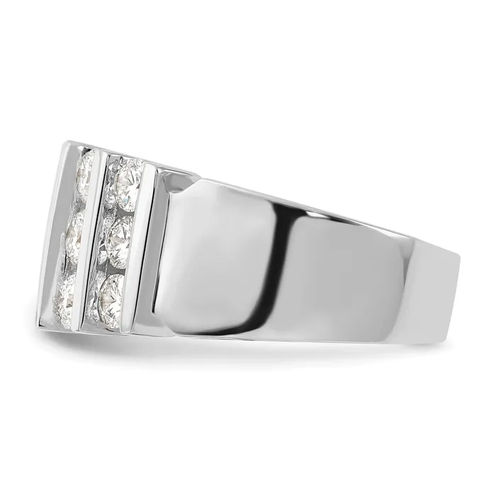 Goldia Rings 14k White Gold 2 Ct Lab Grown Diamond VSSI Band Ring