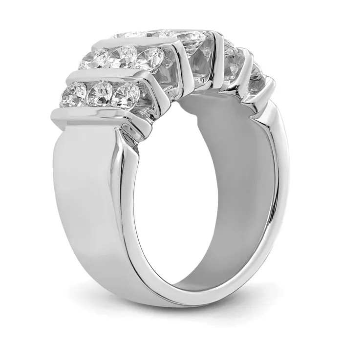 Goldia Rings 14k White Gold 2 Ct Lab Grown Diamond VSSI Band Ring