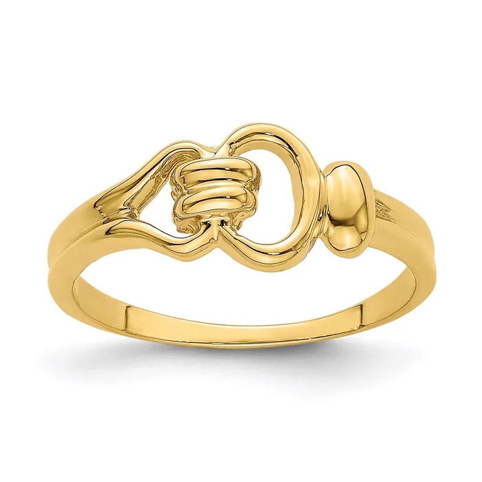 Goldia Rings 14K Yellow Gold Freeform Knot Ring