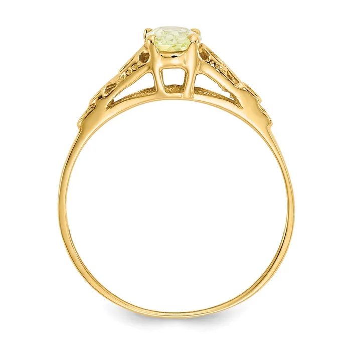 Goldia Rings 14K Yellow Gold Madi K Synthetic Peridot Ring