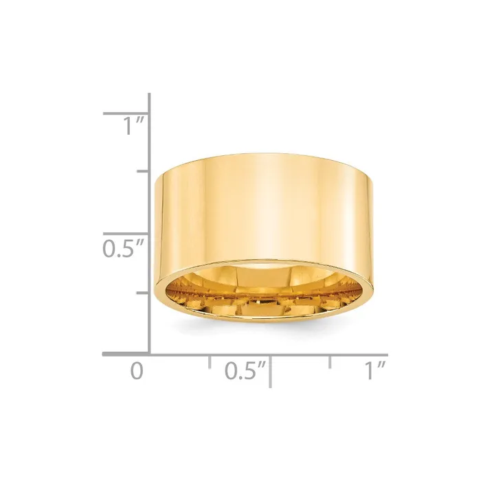 Goldia Rings Solid 10K Yellow Gold 12mm Standard Flat Comfort Fit MensWomens Wedding Band Ring Size 85 Goldia Rings Solid 10K Yellow Gold 12mm Standard Flat Comfort Fit MensWomens Wedding Band Ring Size 85