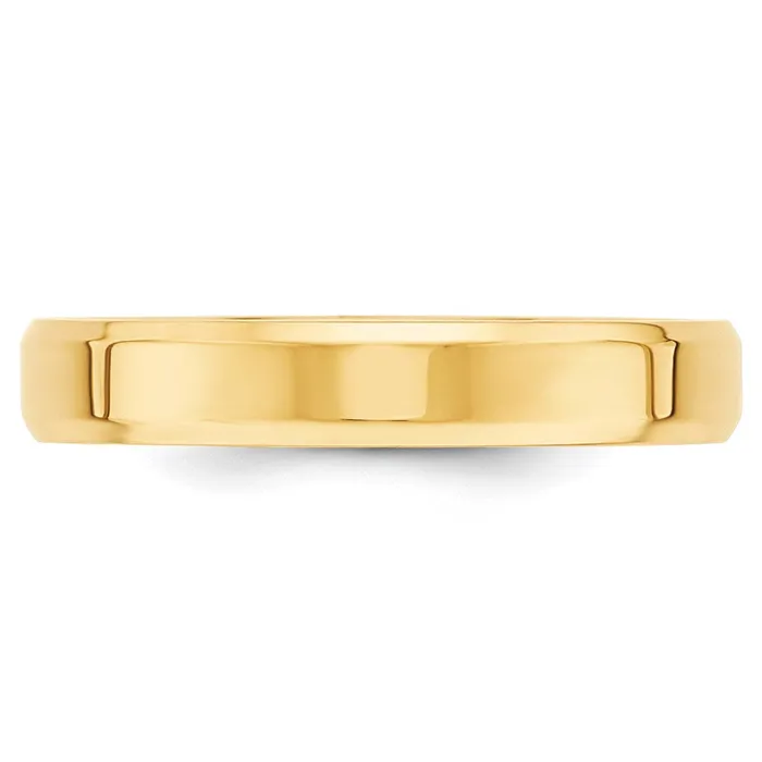 Goldia Rings Solid 10K Yellow Gold 4mm Bevel Edge Comfort Fit MensWomens Wedding Band Ring Size 105 Goldia Rings Solid 10K Yellow Gold 4mm Bevel Edge Comfort Fit MensWomens Wedding Band Ring Size 105