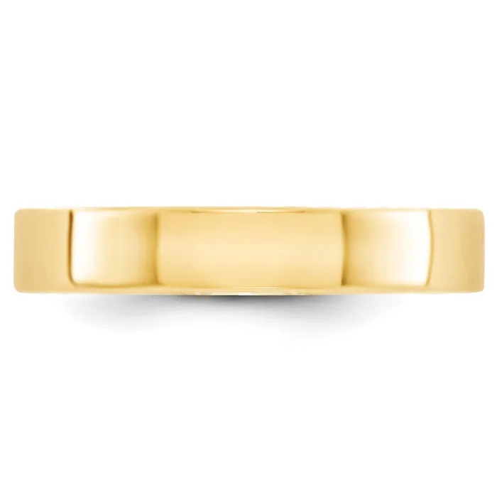 Goldia Rings Solid 10K Yellow Gold 4mm Light Weight Flat MensWomens Wedding Band Ring Size 65 Goldia Rings Solid 10K Yellow Gold 4mm Light Weight Flat MensWomens Wedding Band Ring Size 65