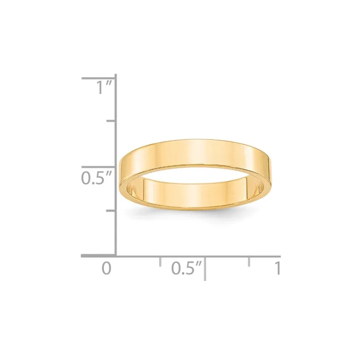 Goldia Rings Solid 10K Yellow Gold 4mm Light Weight Flat MensWomens Wedding Band Ring Size 65 Goldia Rings Solid 10K Yellow Gold 4mm Light Weight Flat MensWomens Wedding Band Ring Size 65