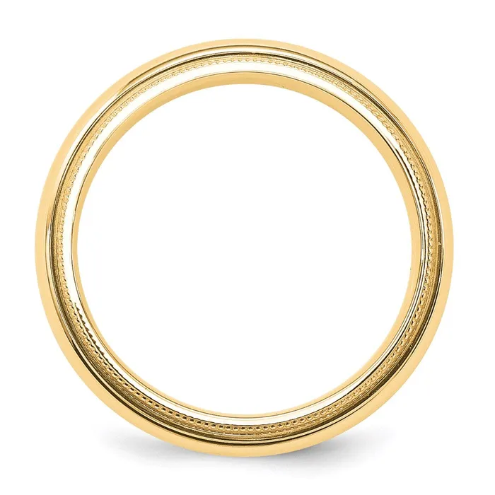 Goldia Rings Solid 10K Yellow Gold 5mm Milgrain Comfort Fit MensWomens Wedding Band Ring Size 135 Goldia Rings Solid 10K Yellow Gold 5mm Milgrain Comfort Fit MensWomens Wedding Band Ring Size 135