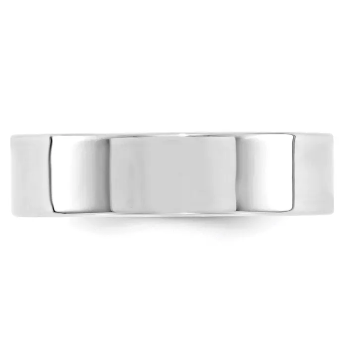 Goldia Rings Solid 14K White Gold 6mm Standard Flat Comfort Fit MensWomens Wedding Band Ring Size 45 Goldia Rings Solid 14K White Gold 6mm Standard Flat Comfort Fit MensWomens Wedding Band Ring Size 45
