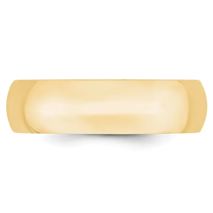 Goldia Rings Solid 14K Yellow Gold 6mm Light Weight Comfort Fit MensWomens Wedding Band Ring Size 125 Goldia Rings Solid 14K Yellow Gold 6mm Light Weight Comfort Fit MensWomens Wedding Band Ring Size 125