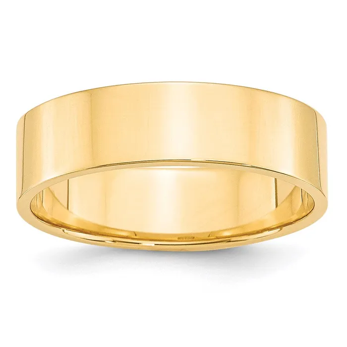 Goldia Rings Solid 14K Yellow Gold 6mm Light Weight Flat MensWomens Wedding Band Ring Size 14 Goldia Rings Solid 14K Yellow Gold 6mm Light Weight Flat MensWomens Wedding Band Ring Size 14