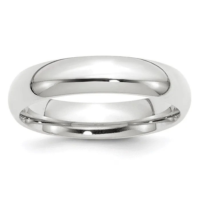 Goldia Rings Solid 14K Yellow Gold White Gold 5mm Comfort Fit MensWomens Wedding Band Ring Size 95
