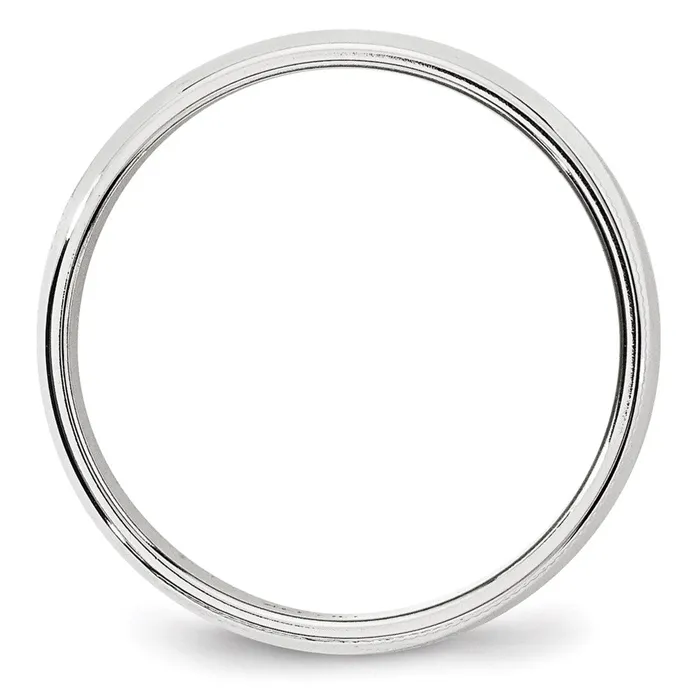 Goldia Rings Solid 18K White Gold 6mm Milgrain Half Round MensWomens Wedding Band Ring Size 14 Goldia Rings Solid 18K White Gold 6mm Milgrain Half Round MensWomens Wedding Band Ring Size 14