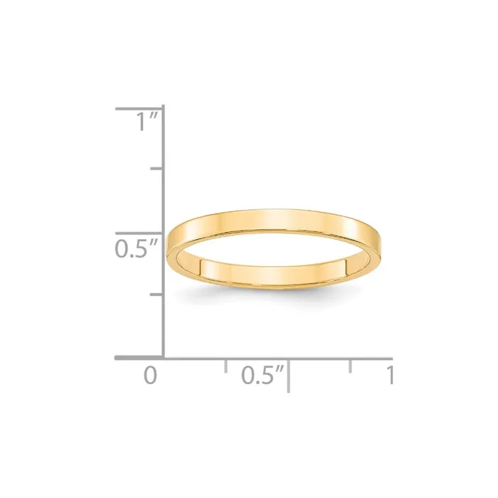 Goldia Rings Solid 18K Yellow Gold 25mm Light Weight Flat MensWomens Wedding Band Ring Size 8 Goldia Rings Solid 18K Yellow Gold 25mm Light Weight Flat MensWomens Wedding Band Ring Size 8