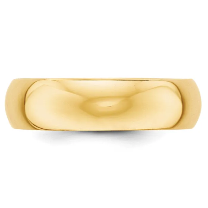 Goldia Rings Solid 18K Yellow Gold 6mm HalfRound Wedding MensWomens Wedding Band Ring Size 10 Goldia Rings Solid 18K Yellow Gold 6mm HalfRound Wedding MensWomens Wedding Band Ring Size 10