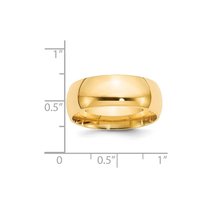 Goldia Rings Solid 18K Yellow Gold 8mm Standard Comfort Fit MensWomens Wedding Band Ring Size 14 Goldia Rings Solid 18K Yellow Gold 8mm Standard Comfort Fit MensWomens Wedding Band Ring Size 14