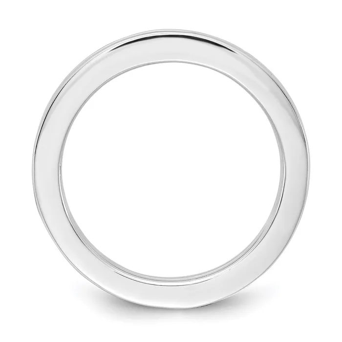Goldia Rings SS White Ice 01ct Grooved Diamond Ring