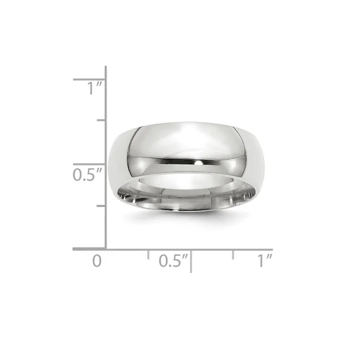 Goldia Solid 18K White Gold 8mm Standard Comfort Fit MensWomens Wedding Band Ring Size 135 Rings Goldia Solid 18K White Gold 8mm Standard Comfort Fit MensWomens Wedding Band Ring Size 135 Rings