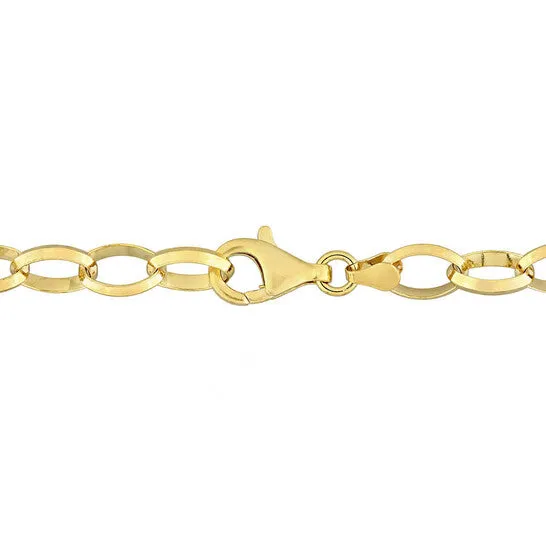 JMS always Bracelets Original AMOUR Rolo Chain Bracelet In Yellow Plated Sterling Silver 75 In JMS always Bracelets Original AMOUR Rolo Chain Bracelet In Yellow Plated Sterling Silver 75 In