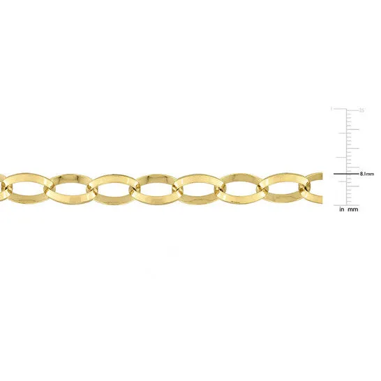 JMS always Bracelets Original AMOUR Rolo Chain Bracelet In Yellow Plated Sterling Silver 75 In JMS always Bracelets Original AMOUR Rolo Chain Bracelet In Yellow Plated Sterling Silver 75 In