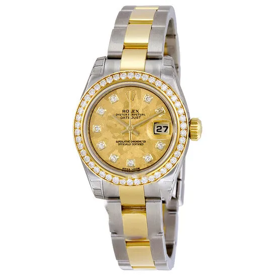 JMS always Bracelets Original Rolex Lady Datejust 26 Yellow Gold Dial Stainless Steel and 18K Yellow Gold Oyster Bracelet Automatic Watch 179383YGCDO JMS always Bracelets Original Rolex Lady Datejust 26 Yellow Gold Dial Stainless Steel and 18K Yellow Gold Oyster Bracelet Automatic Watch 179383YGCDO
