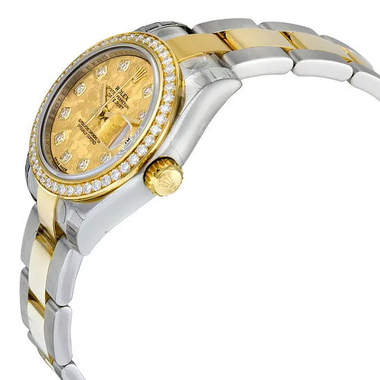 JMS always Bracelets Original Rolex Lady Datejust 26 Yellow Gold Dial Stainless Steel and 18K Yellow Gold Oyster Bracelet Automatic Watch 179383YGCDO