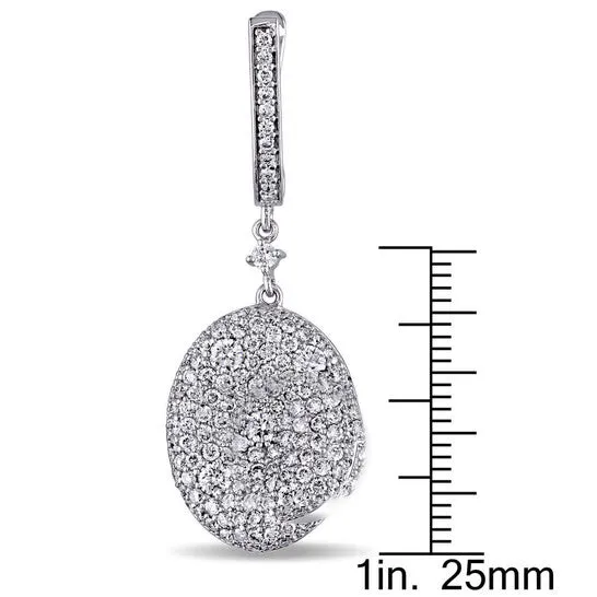 JMS always Earrings Original AMOUR 3 45 CT TW Diamond Circle Earrings In 18k White Gold JMS always Earrings Original AMOUR 3 45 CT TW Diamond Circle Earrings In 18k White Gold