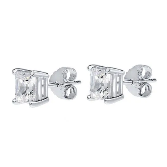 JMS always Earrings Original Maulijewels 075 Carat Natural Princess Cut Diamond GH SI1SI2 Women Stud Earrings In 14K Solid White Gold With Secure Push Back JMS always Earrings Original Maulijewels 075 Carat Natural Princess Cut Diamond GH SI1SI2 Women Stud Earrings In 14K Solid White Gold With Secure Push Back