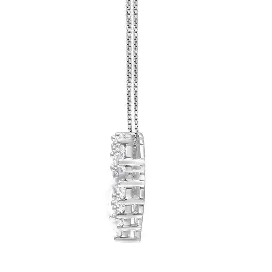 JMS always Necklaces Original Brilliant Diamond 14K White Gold 1 CTTW LAB GROWN Diamond Heart Pendant G SI JMS always Necklaces Original Brilliant Diamond 14K White Gold 1 CTTW LAB GROWN Diamond Heart Pendant G SI