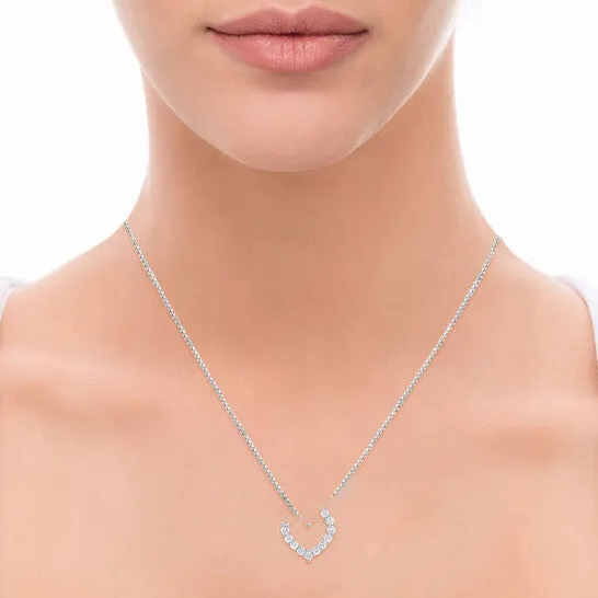 JMS always Necklaces Original Brilliant Diamond 14K White Gold 1 CTTW LAB GROWN Diamond Heart Pendant G SI JMS always Necklaces Original Brilliant Diamond 14K White Gold 1 CTTW LAB GROWN Diamond Heart Pendant G SI
