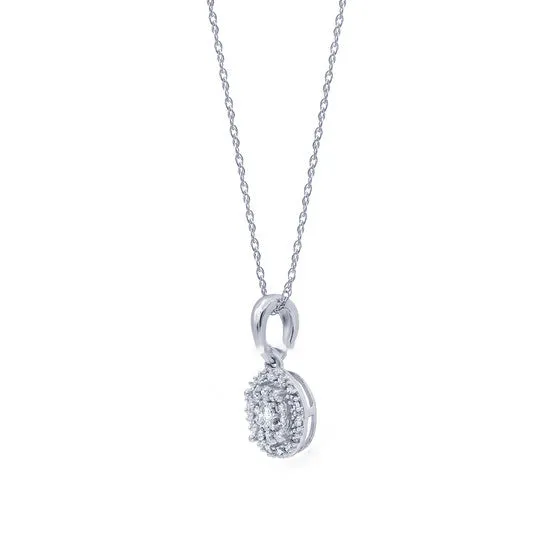 JMS always Necklaces Original Diamond Muse 015 cttw 14KT Round Cut Diamond Pendant Necklace for Women JMS always Necklaces Original Diamond Muse 015 cttw 14KT Round Cut Diamond Pendant Necklace for Women