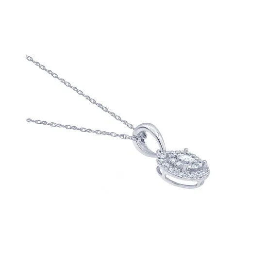 JMS always Necklaces Original Diamond Muse 015 cttw 14KT Round Cut Diamond Pendant Necklace for Women JMS always Necklaces Original Diamond Muse 015 cttw 14KT Round Cut Diamond Pendant Necklace for Women