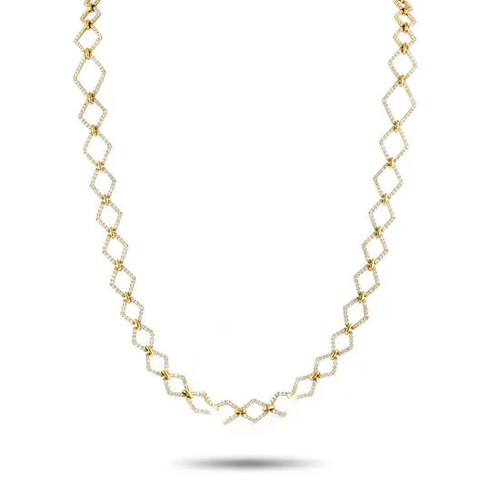 JMS always Necklaces Original LB Exclusive 18K Yellow Gold 1060ct Diamond Necklace