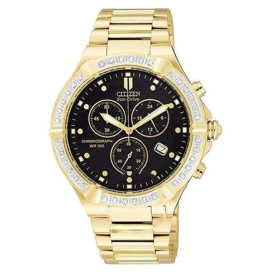 JMS always Rings Original Citizen EcoDrive Riva GoldTone Mens Watch AT051253E JMS always Rings Original Citizen EcoDrive Riva GoldTone Mens Watch AT051253E