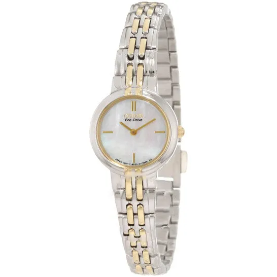 JMS always Rings Original Citizen Silhouette EcoDrive Mother of Pearl TwoTone Steel Ladies Watch EX109451D JMS always Rings Original Citizen Silhouette EcoDrive Mother of Pearl TwoTone Steel Ladies Watch EX109451D