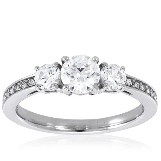 JMS always Rings Original Swarovski SilverTone Round Cut Attract Trilogy Ring Size 55 JMS always Rings Original Swarovski SilverTone Round Cut Attract Trilogy Ring Size 55