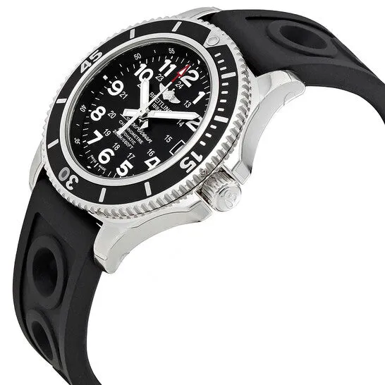 JMS always Watches Original Breitling Superocean II 36 Black Dial Watch A17312C9BD91BKORT