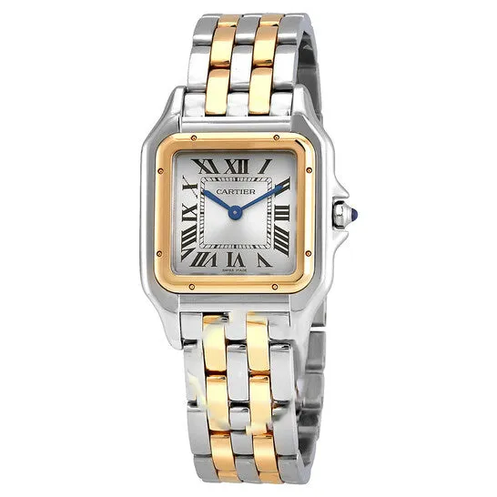 JMS always Watches Original Cartier Panthere Medium Model Silver Dial Ladies Watch W2PN0007