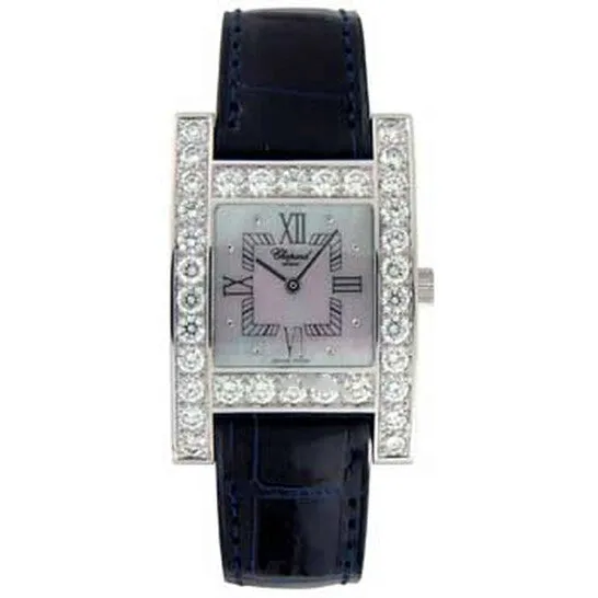 JMS always Watches Original Chopard H Diamond 18kt White Gold Blue Ladies Watch 136621 JMS always Watches Original Chopard H Diamond 18kt White Gold Blue Ladies Watch 136621