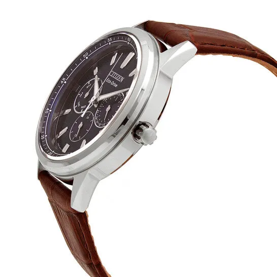JMS always Watches Original Citizen EcoDrive Blue Dial Brown Leather Mens Watch BU207110L JMS always Watches Original Citizen EcoDrive Blue Dial Brown Leather Mens Watch BU207110L