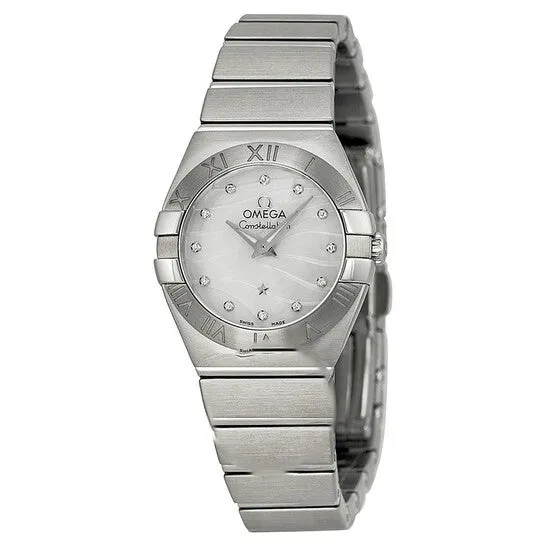 JMS always Watches Original Omega Constellation White Mother of Pearl Dial Ladies Watch 12310246055003
