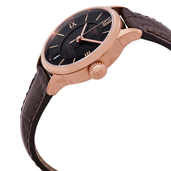 JMS always Watches Original Tissot Chemin des Tourelles Automatic Brown Dial Ladies Watch T0992073644800