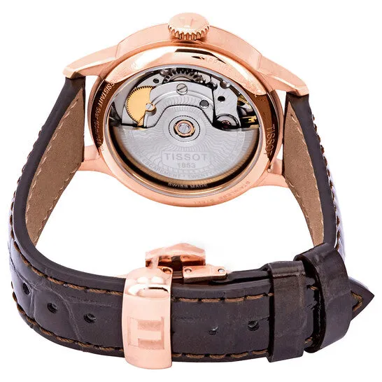 JMS always Watches Original Tissot Chemin des Tourelles Automatic Brown Dial Ladies Watch T0992073644800