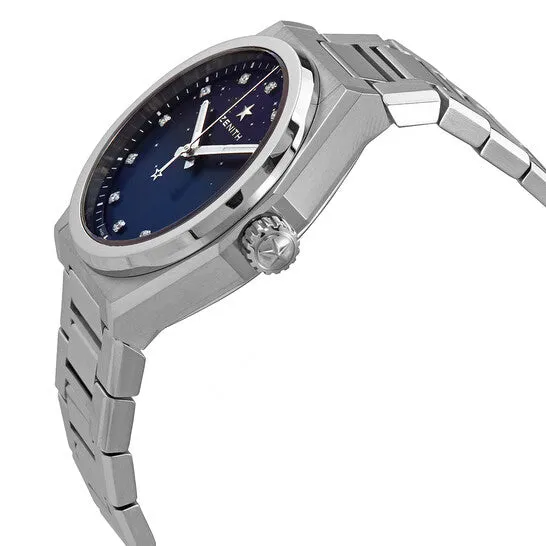 JMS always Watches Original Zenith DEFY Midnight Automatic Blue Gradient Diamond Dial Ladies Watch 03920067001MI001