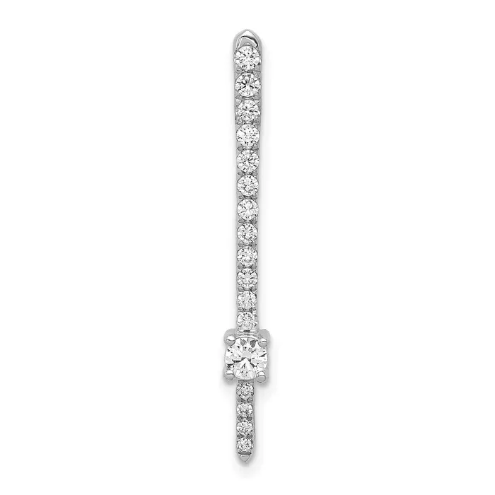 Necklaces Goldia 14k White Gold 13ct Real Diamond Fancy Chain Slide