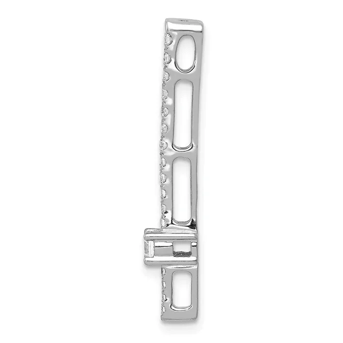 Necklaces Goldia 14k White Gold 13ct Real Diamond Fancy Chain Slide