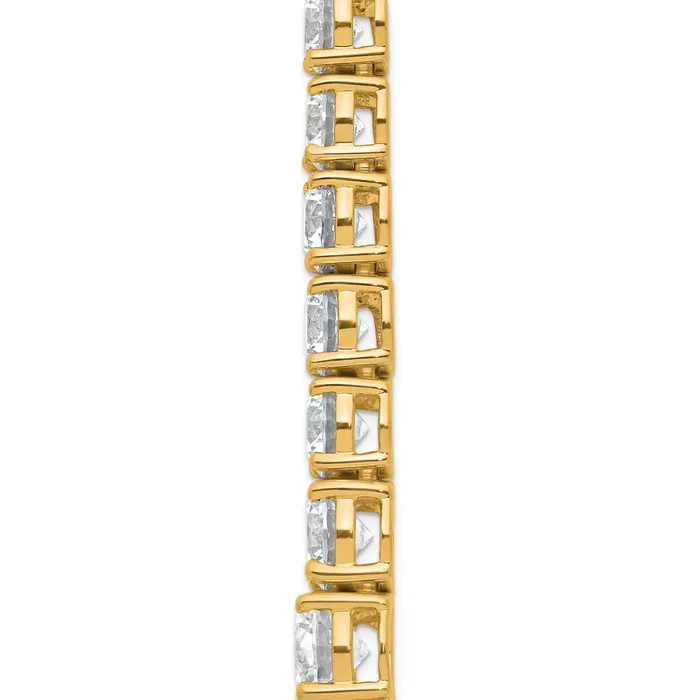 Necklaces Goldia 14k Yellow Gold 50 78 Ct Lab Grown Diamond VSSI G Round 20 inch Graduated Tennis Necklace