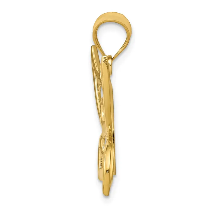 Necklaces Goldia 14k Yellow Gold Polished Butterfly Pendant