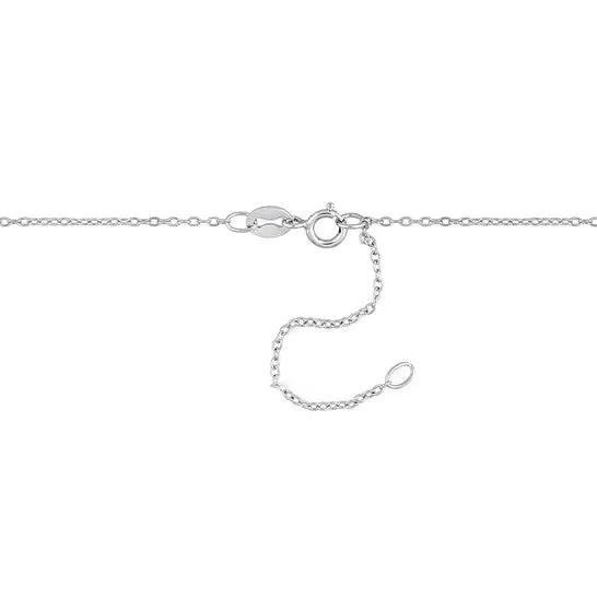 Necklaces JMS always Original AMOUR 207 CT DEW Heart Shape Created Moissanite Halo Station Necklace In Sterling Silver 18in 2in Extender Necklaces JMS always Original AMOUR 207 CT DEW Heart Shape Created Moissanite Halo Station Necklace In Sterling Silver 18in 2in Extender