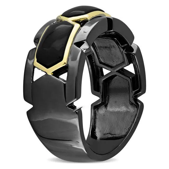 Original Amour 2 38 CT TGW Black Onyx Fashion Ring Yellow Silver Black Rhodium Plated JMS always Rings Original Amour 2 38 CT TGW Black Onyx Fashion Ring Yellow Silver Black Rhodium Plated JMS always Rings